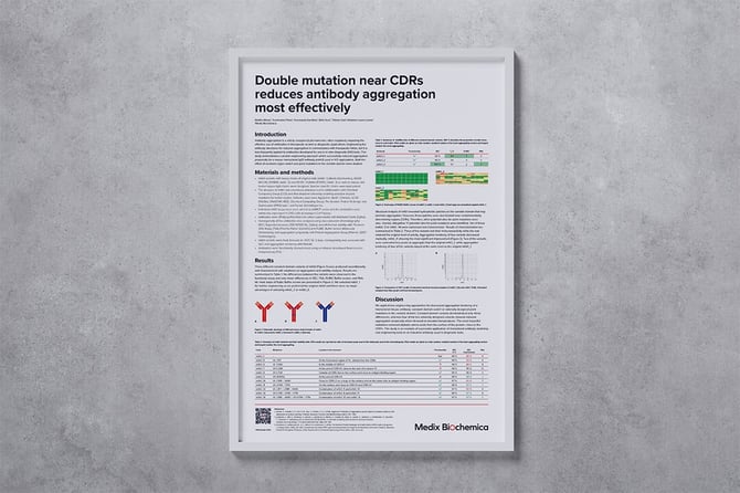 Double-mutation-near-CDRs-reduces-antibody-aggregation-most-effectively-(PEGS-2022)